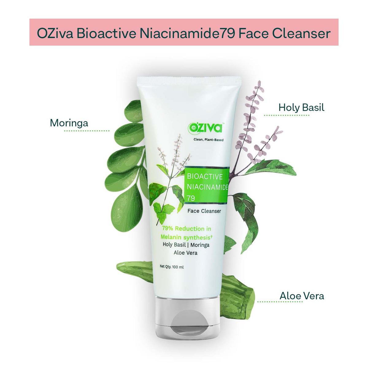 OZiva Bioactive Vitamin C Face wash for Collagen Boost Skin