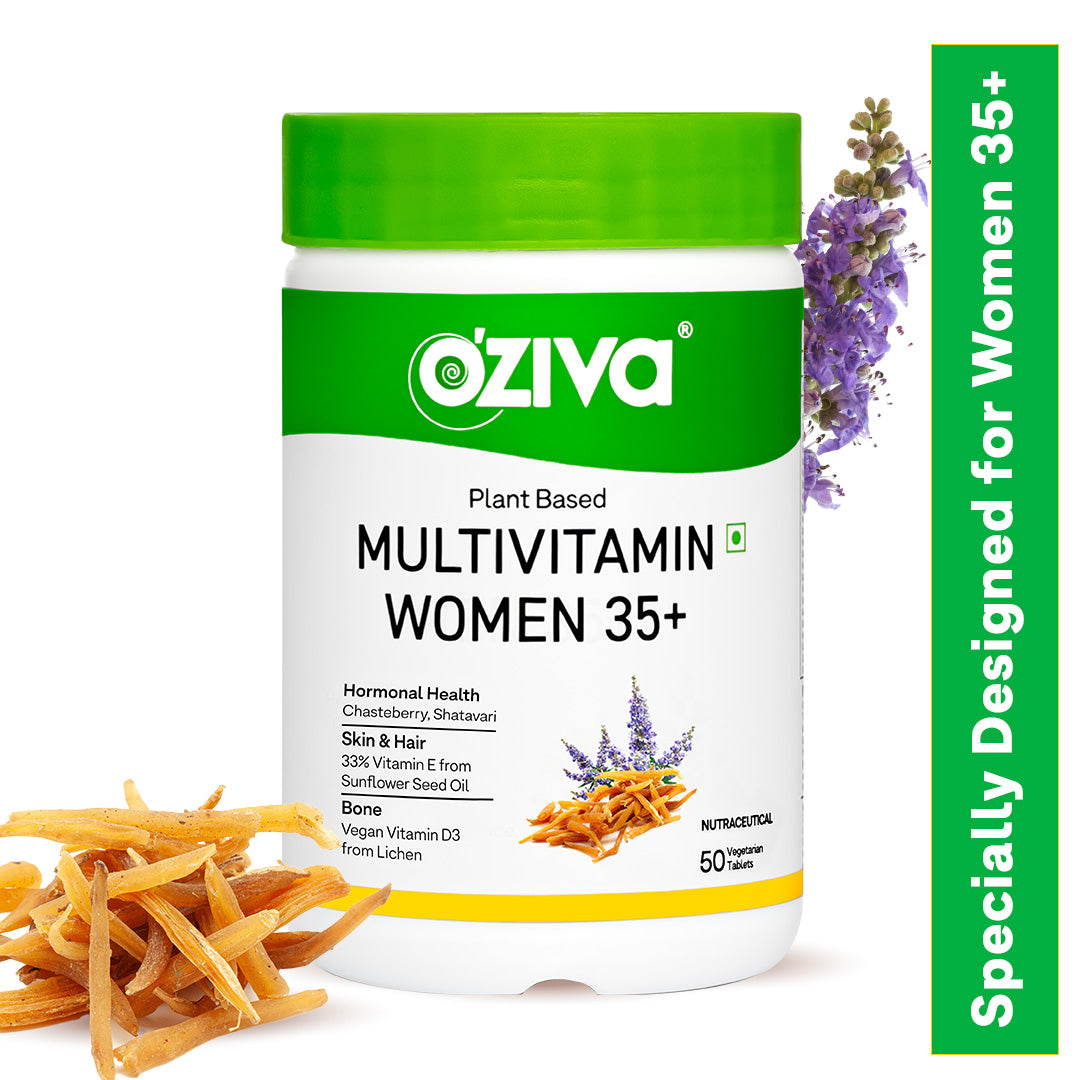 OZiva Plant Based Multivitamins for Women 35+